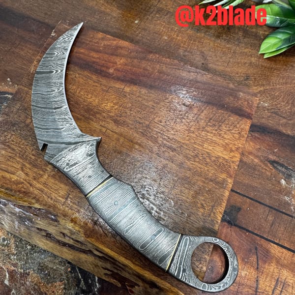 Full-Damascus karambit