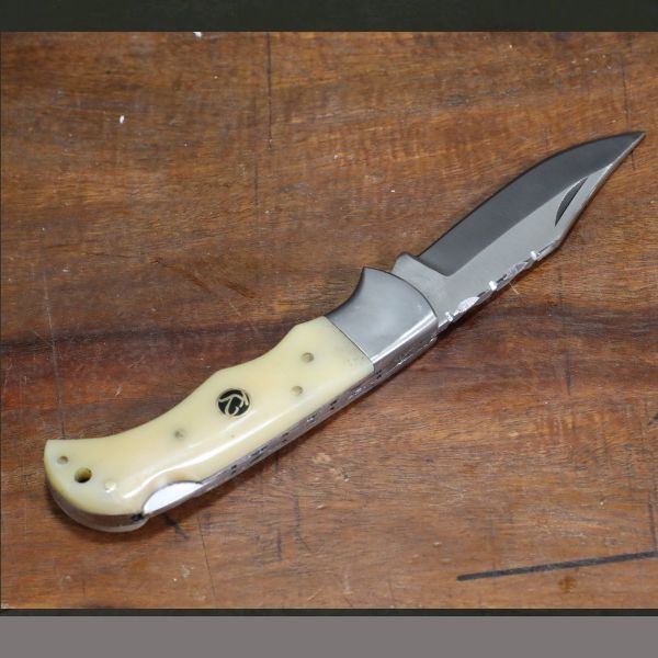 Pale handle clip point